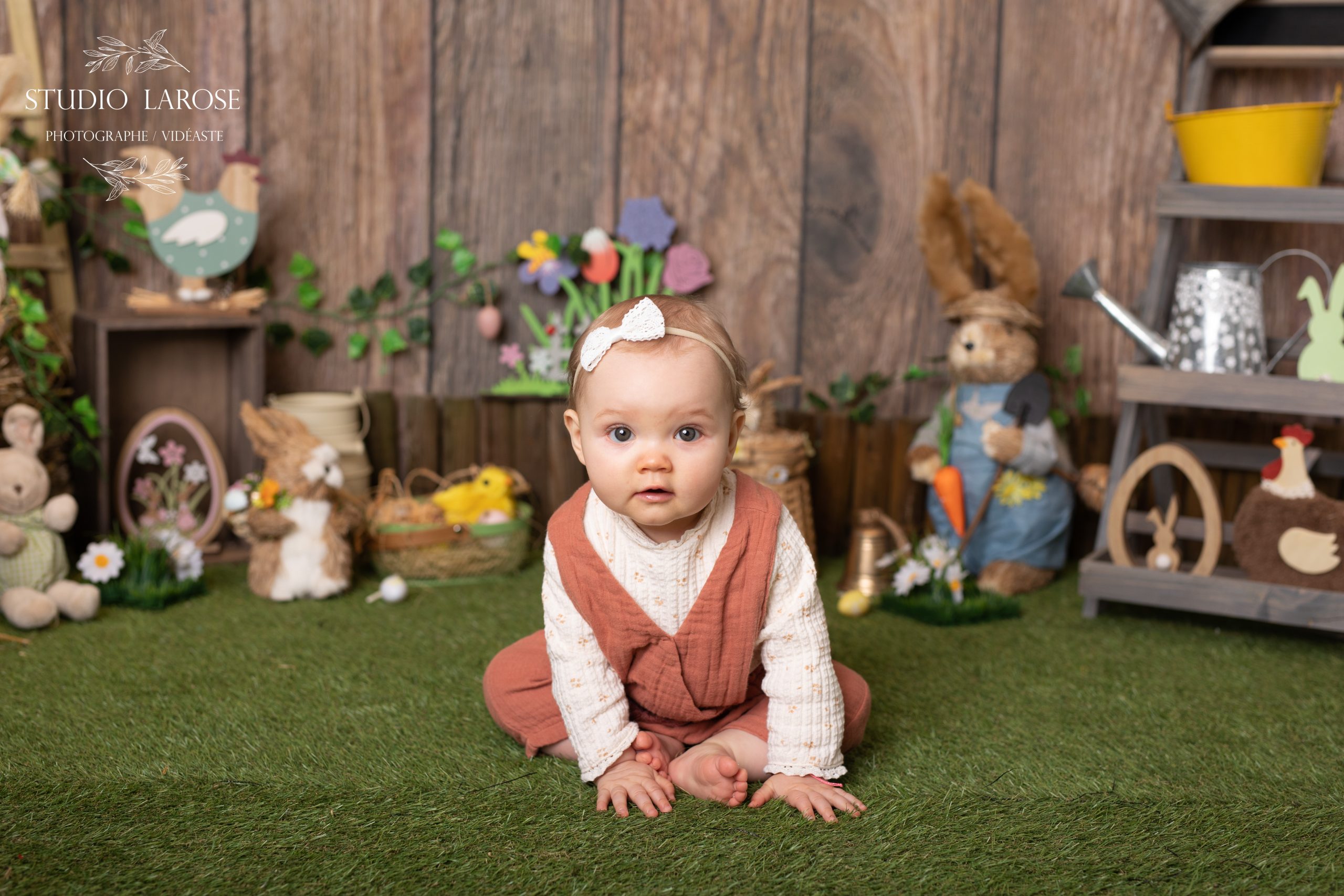 Photo petite fille Pâques